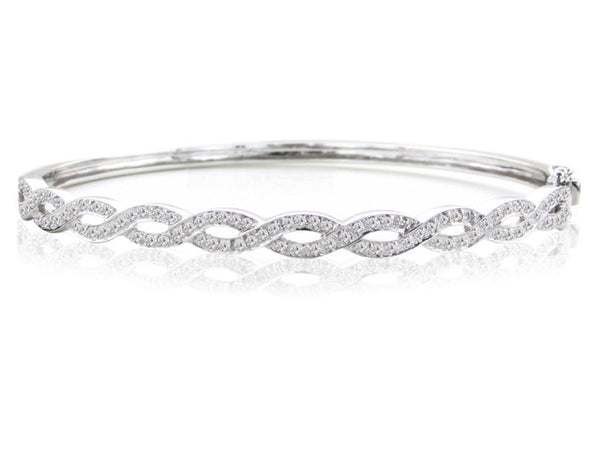 Eternity Bracelet- Silver and Diamond